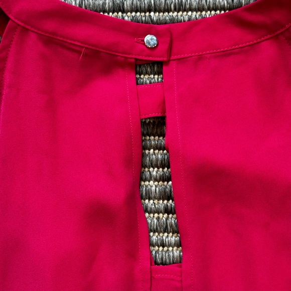 Banana Republic Pink Pleated Embellished Tank Top - Picture 2 of 4